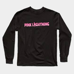 Pink Lightning Logo Long Sleeve T-Shirt